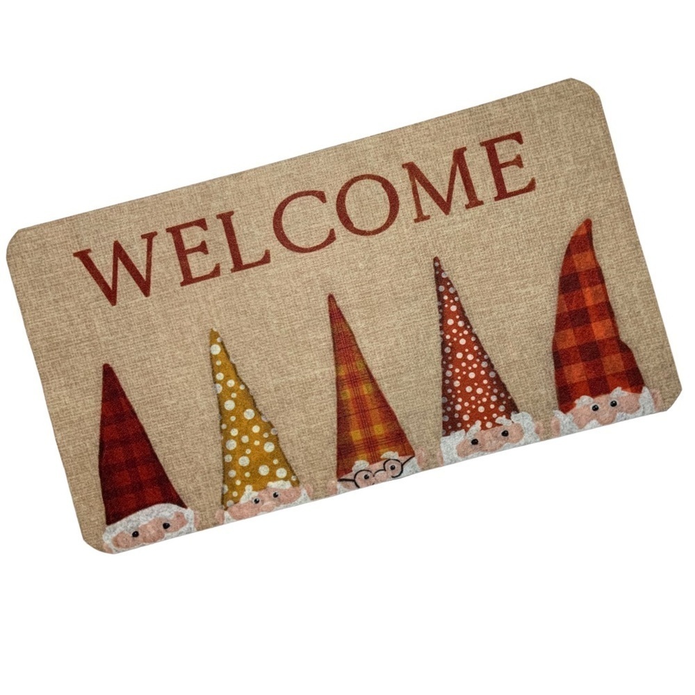 Thankful Home Gnome Rustic Welcome Mat Non Skid Rectangle Neutral 17 x 30 in - Picture 16 of 16